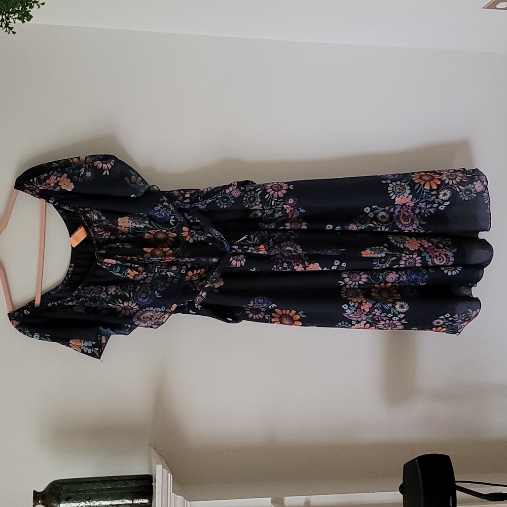 Eloquii blue floral dress 20